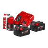 Milwaukee M18 NRG-502 2 x akumulátor M18 B5 5.0 Ah, nabíjačka M12-18 FC