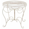 Design-Shop Kovový stôl Sheela - Krémová antik