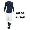 Futbalová sada Joma Academy s dlhým rukávom pre mužstvo, od 12 kusov, tmavomodrá / biela počet ks v sade: 25 hráčskych setov