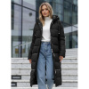 Dámska čierna bunda s reguláciou dĺžky TY5151, ty5151-XL XL