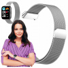 Remienok ChronSmarta pre hodinky Xiaomi Redmi Watch 3 Active, strieborný náramok