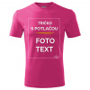 Tričko s potlačou Ružová M