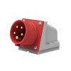 SOLIGHT 08750116 Vidlice nástěnná P152, 5-pólová, 400v/16A, IP44