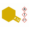 X-12 Gold Leaf Gloss 10ml TAMIYA Acrylic - Lesklá zlatá