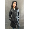 Max Original Leather Dámsky kožený kabát 1366 black (L 46-48) - Čierna - L