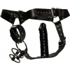 Postroj s análnym dildom Captive (14 cm), S–M