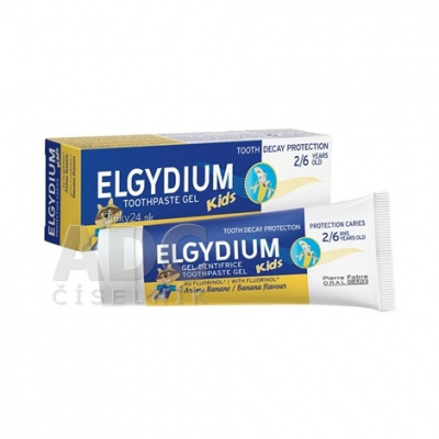 Elgydium Kids zubná pasta pre deti príchuť Banane (2 - 6 Years) 50 ml