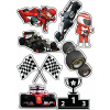 CUKROVÁ TLAČ jedlý obrázok na tortu Cukrová hmota FORMULA 1 F1 BOLID SADA #2
