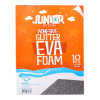 Dekoračná pena A4 EVA Glitter strieborná samolepiaca 2,0 mm, sada 10 ks