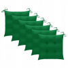 Vankúš na záhradný nábytok - Vankúše stoličky, 6 ks, zelená, 40x40x7 cm, (Vankúše stoličky, 6 ks, zelená, 40x40x7 cm,)