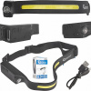 Čelová baterka s pohybovým senzorom LED COB 3W + 1W 1200mAh 350lm