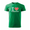 Malfini triko s potiskem I Love Darts green