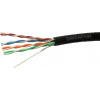 DATACOM UTP drát CAT5E PE 100m černý OUTDOOR 13861