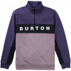 pánska mikina BURTON LOWBALL QUARTER-ZIP FLECEE Violet Halo/Elderberry Heather XXL