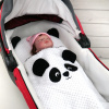 Souprava do kočárku Duetbaby Panda (Deka do kočárku s polštářkem Duetbaby Panda)