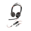 Poly Blackwire 5220 náhlavní souprava, 3.5 mm jack + USB-C/A adaptér, stereo 93S88AA