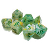 Sada kociek na RPG: Chessex - Marble Green-White Dark Green (7 ks)