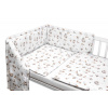 Baby Nellys | Mantinel s povlečením do postýlky, 3D sada - Kačátko, bílá/béžová - 135x100