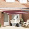 zahrada-XL Zatemniteľná markíza Vínovo červená 350 x 200 cm 3329669
