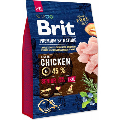 Krmivo Brit Premium by Nature senior L+XL 3kg