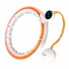 Masážna hula hoop HMS HHM21 so závažím, magnetmi a počítadlom biela/oranžová