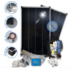 2x150W 300W solární systém pro obytné vozy Premium monokrystalický 12V s regulátorem nabíjení Mppt