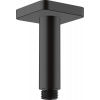 Hansgrohe Vernis Shape, stropné rameno na hlavovú sprchu 100 mm, čierna matná, HAN-26406670