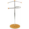 Autronic Nemý sluha, výška 110 cm, masív kaučukovník, morenie svetlá čerešňa, kov chróm 83213 CR