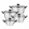 Hrniec, kastrol - Sada hrncov hrnca Inox tadar Aljaške 8 el. (Hrniec, kastrol - Sada hrncov hrnca Inox tadar Aljaške 8 el.)
