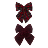 MIMI & LULA Ozdobná mašľa do vlasov Tartan Agnes Bow – set 2 ks