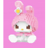 Hello Kitty Sanrio blokuje figúrku My Melody Box Box so 406 prvkami (Hello Kitty Sanrio blokuje figúrku My Melody Box Box so 406 prvkami)
