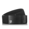PAOLO PERUZZI Pánsky opasok PW-23-105 cm | čierna PW-23-105
