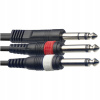Stagg SYC6/PS2P E, kábel 2x mono JACK/stereo JACK, 6m