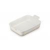 Le Creuset - tradičná zapekacia misa obdĺžniková 32 x 24 cm Meringue -veľká