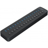 Orico USB HUB aktivní hub 16xUSB-A 5Gbps BC 1.2 78W černý
