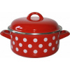 METALAC Kastról s pokrievkou 20 cm, 2,75 l, červená bodka