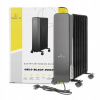 Elektrický olejový radiátor Mission Air OSLO black 2000W čierny WIFI časovač
