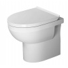 Duravit DuraStyle Basic Stojace WC so sedadlom SoftClose, zadný odpad, Rimless, alpská biela 41840900A1
