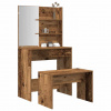 VidaXL súprava toaletného stolíka Old Wood Engineered Wood 3329189