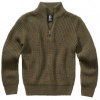 Urban Classics Detský sveter Kids Marine Troyer Pullover Olive