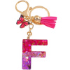 Kľúčenka Abeceda F/Ružová/Motýľ