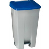 Odpadkový kôš Gastro Odpadkový kôš nášľapný 120 l, šedá / modrá (227703204)