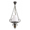 Stropné závesné svietidlo Luster E27 Black Classic Petronel 7076 Rabalux