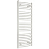 Kúpeľňový rebríkový radiátor SOLID 750x1180 mm, biely oblý, 750x1180 curved