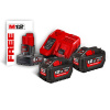Milwaukee M18 HNRG-122 2 x akumulátor M18 HIGH OUTPUT HB12.0 12.0 Ah, nabíjačka M12-18 FC