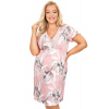 Donna Nočná košieľka Evita - plus size až do 6XL Svetloružová 5XL(50)