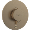 Hansgrohe ShowerSelect Comfort S - Termostat pod omietku pre 1 spotrebič a ďalší výtok, kartáčovaný bronz 15562140