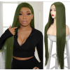 Zelená parochňa Greenie so sieťkou (lace front)