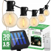Svetelná girlanda Lumiled 1517 cm solárna, čierna