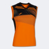 Joma Dámsky dres SUPERNOVA II T-SHIRT ORANGE-BLACK SLEEVELESS Veľkosť: XL